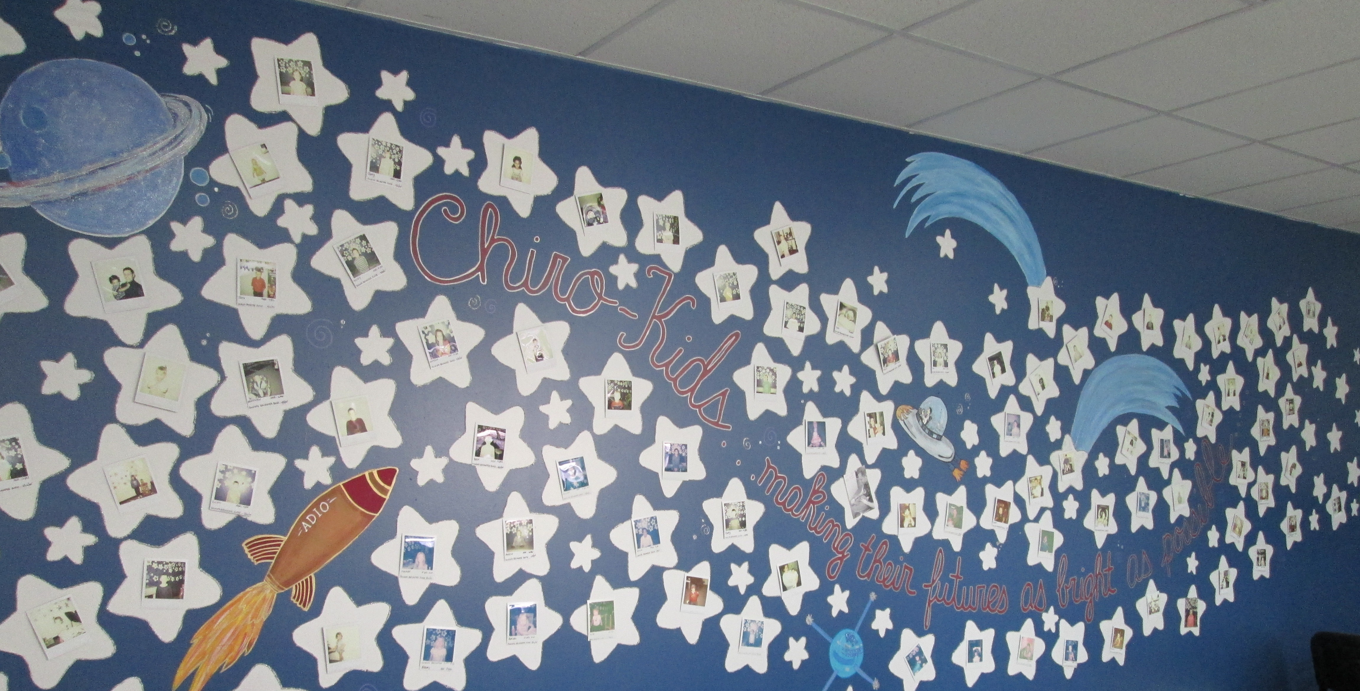Chiro-kids starry night mural St Charles, MO
